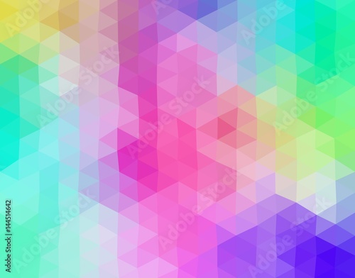 Pastel colored triangular mosaic background