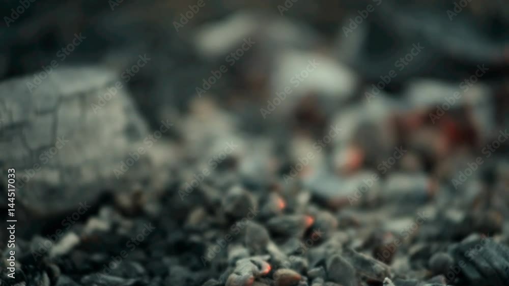 Coals shot with a light blur. Coals shot with a light blur.