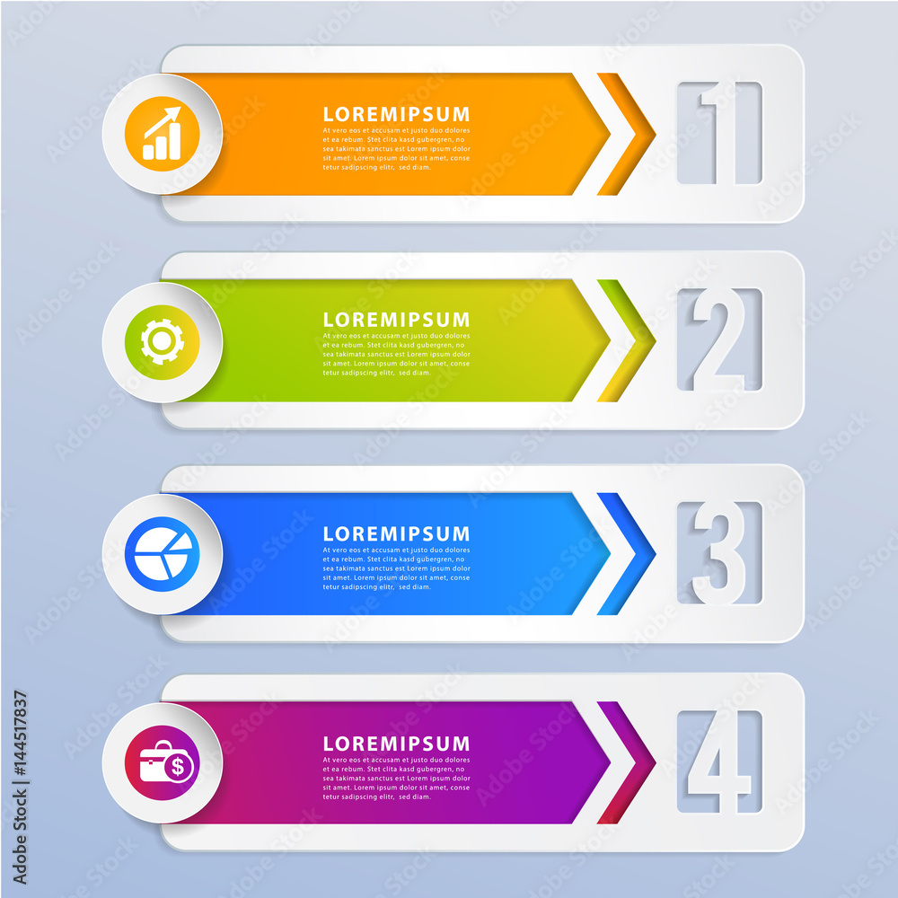 Modern design number 4 step template can used for banner,infographic,data,presentation timeline business,chart, workflow layout,brochure,leaflet ,web design, number options.Vector illustration. Modern design number 4 step template can used for banner,infographic,data,presentation timeline business,chart, workflow layout,brochure,leaflet ,web design, number options.Vector illustration.