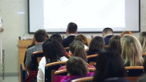 Wallpaper Mural People are sitting at a seminar. Listening to the speech about marketing and management of the trading company for successful sales. Torontodigital.ca