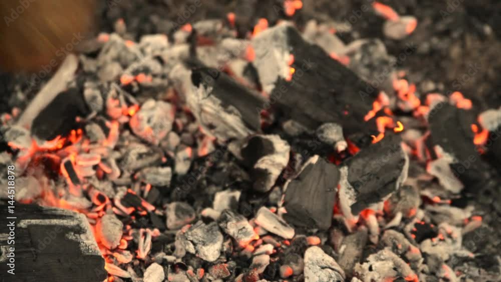 Traditional process boil Turkish coffee on coals. Traditional process boil Turkish coffee on coals.