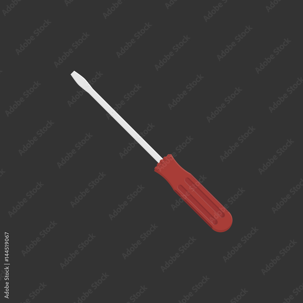 screwdriver flat red screwdriver flat red