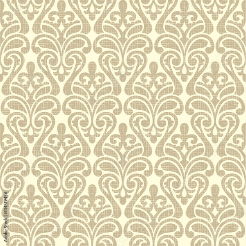 Vector Damask wallpaper, Colorful seamless pattern. pink and blue on black background