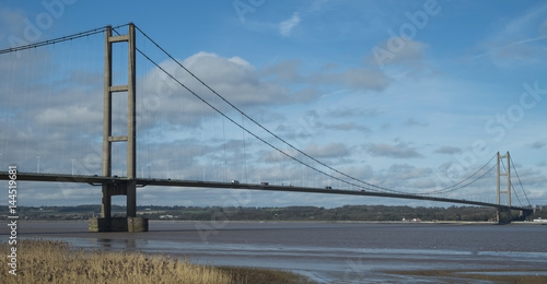 View of the Humber suspension Bridge looking towards the north