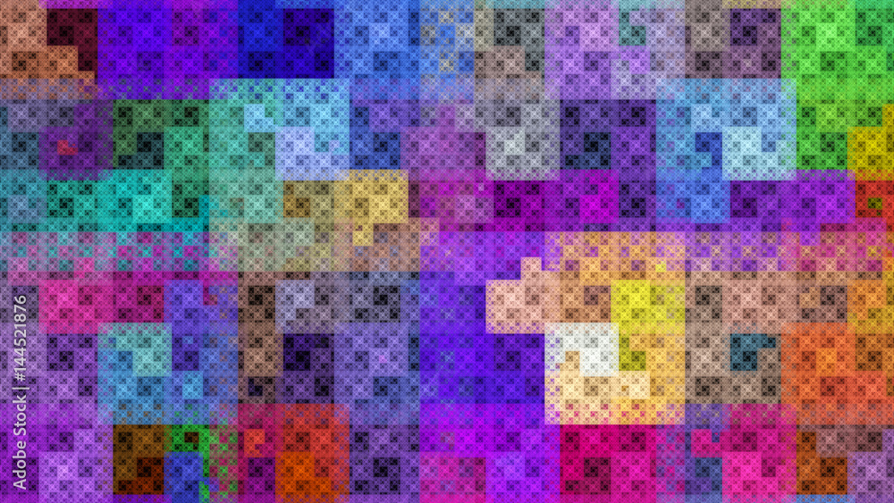 Colorful pattern fractal background Colorful pattern fractal background