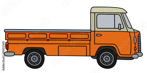 Retro small delivery truck