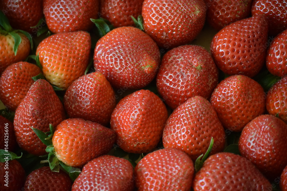 Spring. First bright red, juicy strawberries. Each of the berries, as a work of art. Spring. First bright red, juicy strawberries. Each of the berries, as a work of art.