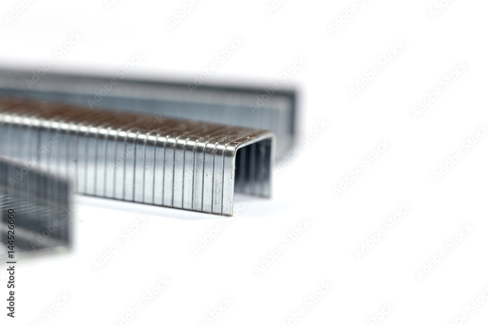 Staples isolated on white background Staples isolated on white background