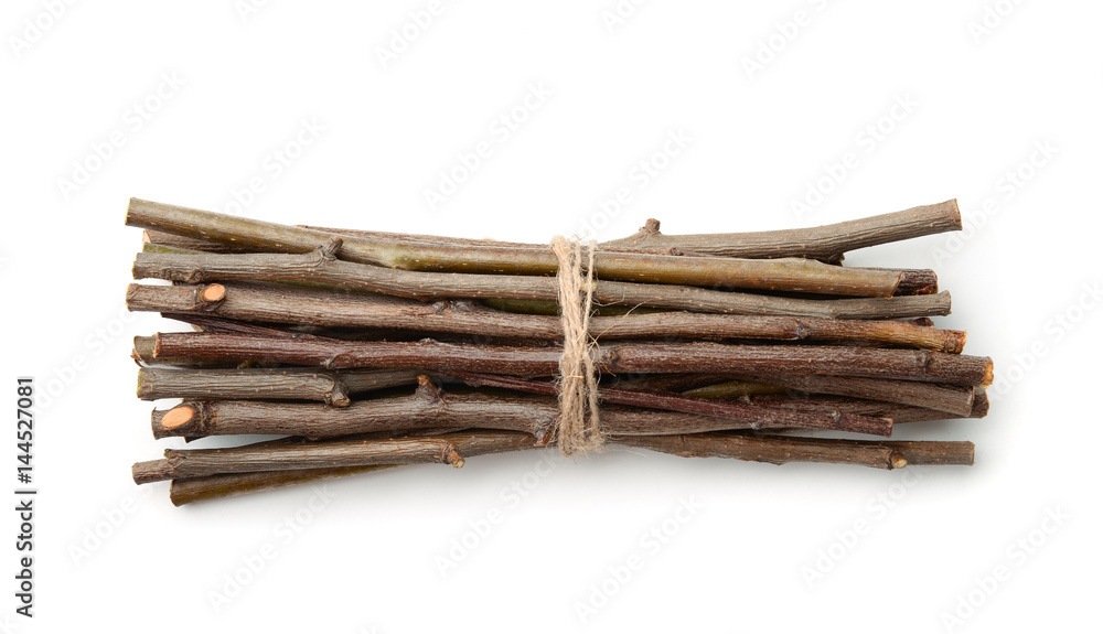 Bunch of wooden twigs