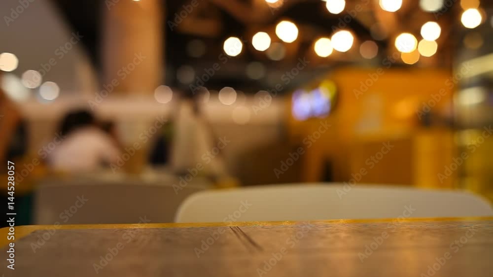 on the table at cafe blurred background on the table at cafe blurred background