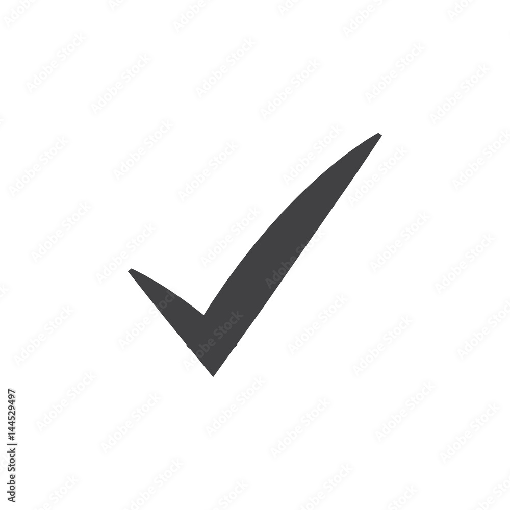 Check icon in black on a white background. Vector illustration Check icon in black on a white background. Vector illustration
