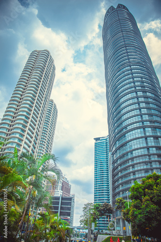 Beautiful tall buildings in Kuala Lumpur. Malaysia © popovatetiana