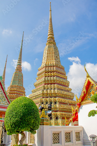 Bangkok, Thailand - March 25, 2017:Wat pho, Wat Phra Chetupon Vimolmangklararm, temple in Thailand. photo