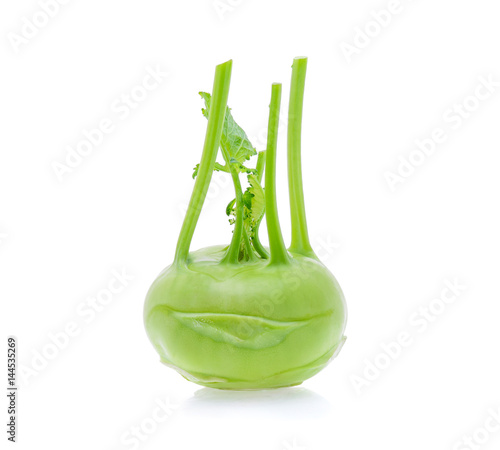 kohlrabi isolated on white background