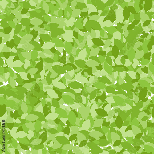 Folliage summer seamless pattern, endless leaves background