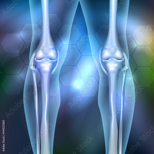 Leg joint anatomy beautiful abstract background