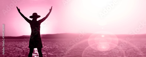 Website banner of life coaching concept