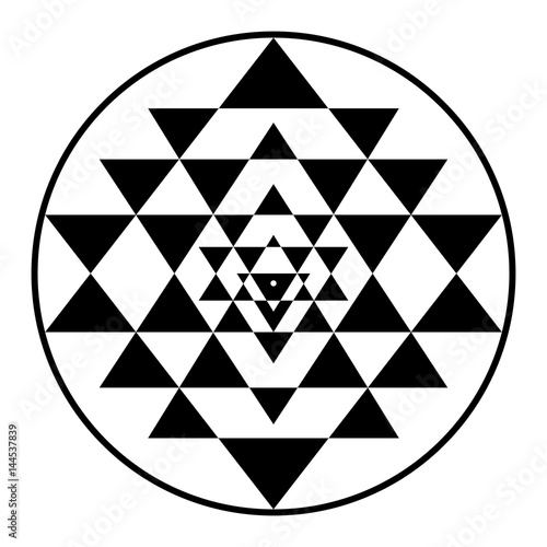 Sri Yantra Vektor