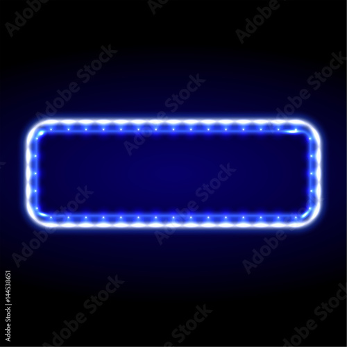 The neon blue