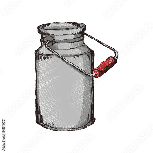 Milk can container icon vector illustration graphic design
