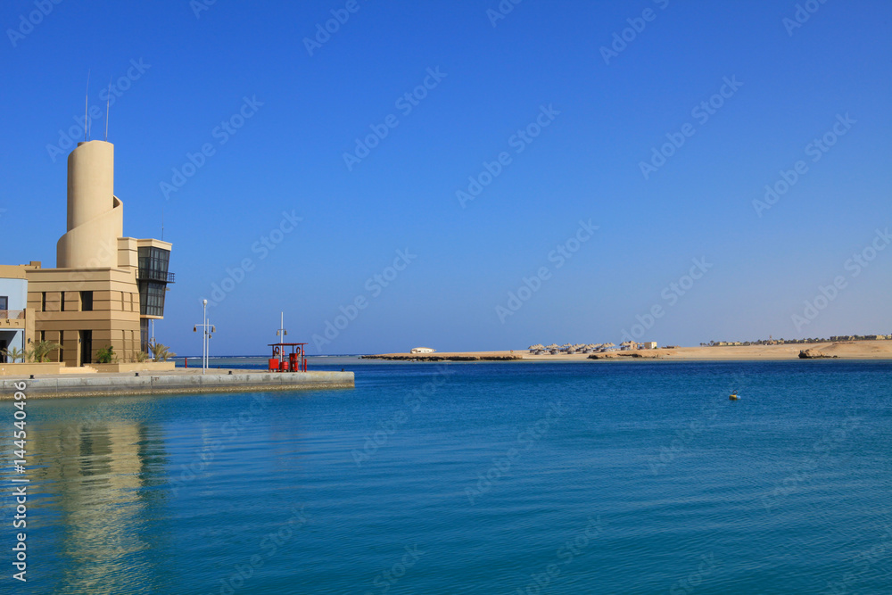 Port Ghalib, a beautiful port, marina and tourist town near Marsa Alam, Egypt.