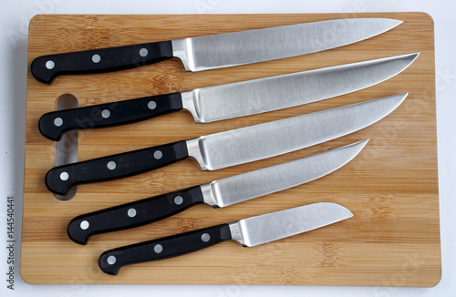 Set of knives for kitchen