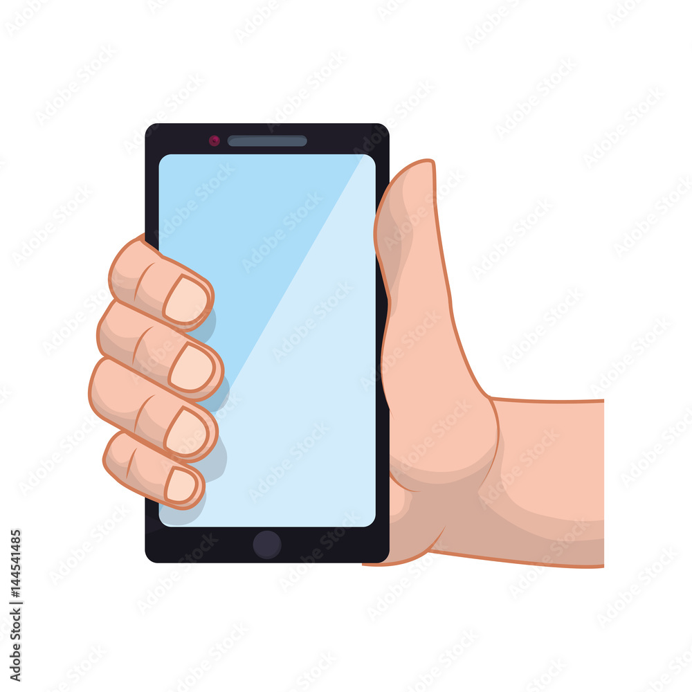 Mobile smartphone technology vector illustration graphic design