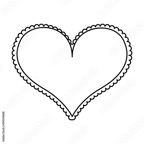 heart love frame icon vector illustration design