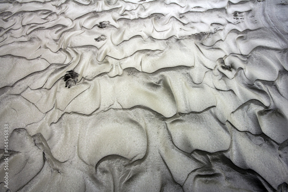 Wolf Print on Alaska River Bed