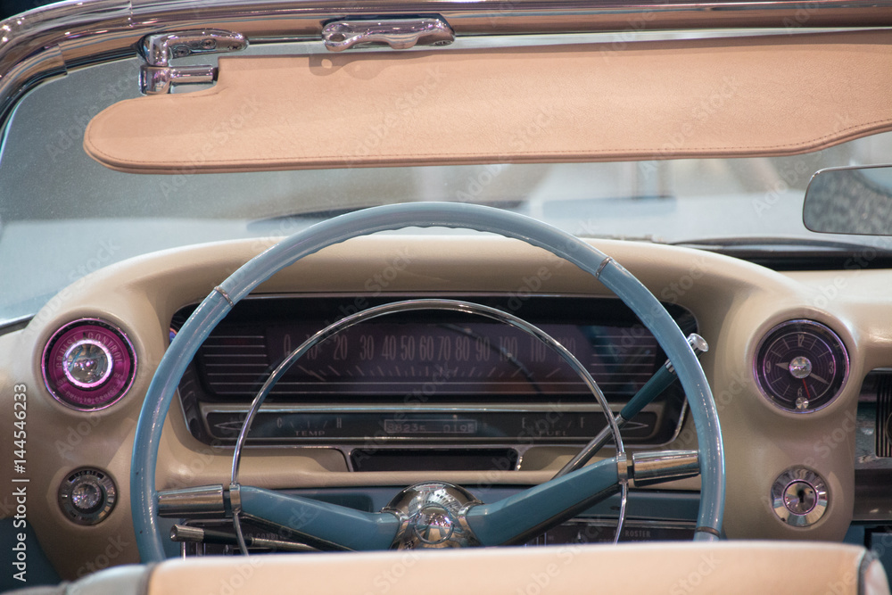 Fototapeta premium Inside of a cadillac eldorado