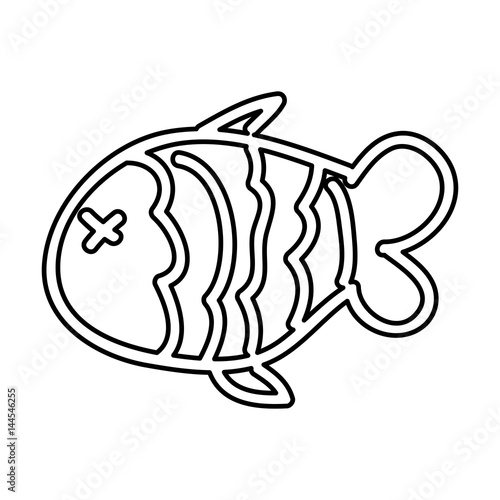 fish nutritive food isolated icon vector illustration design
