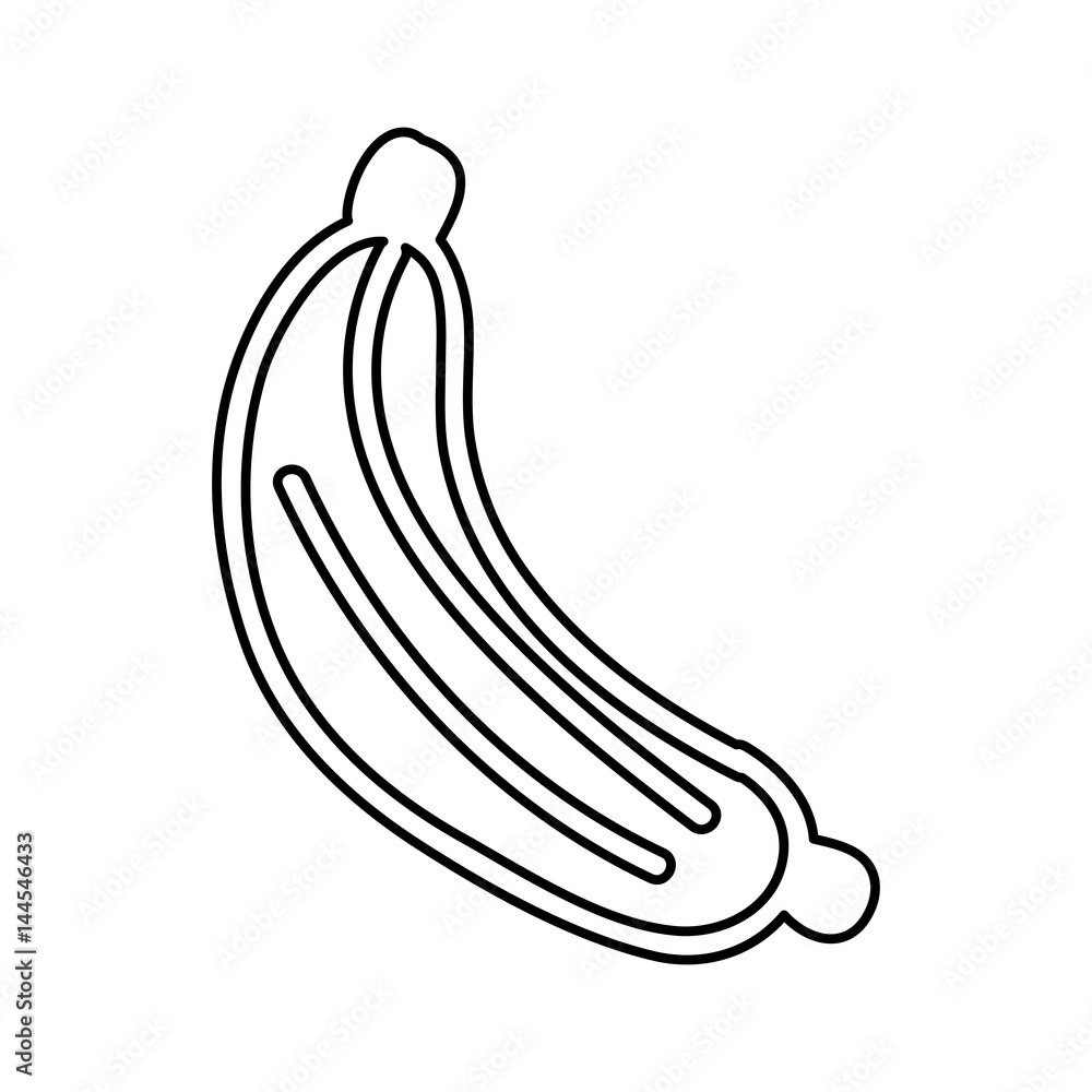 banana fresh fruit icon vector illustration design