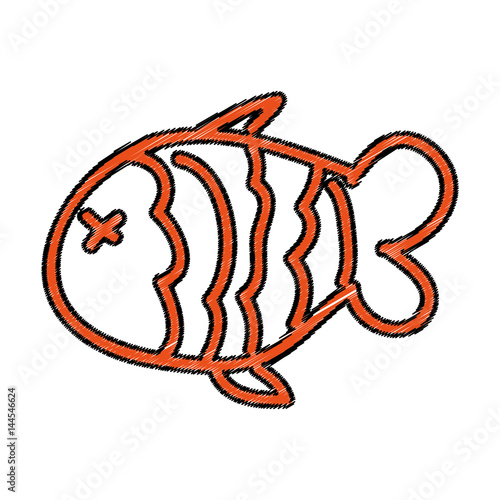 fish nutritive food isolated icon vector illustration design