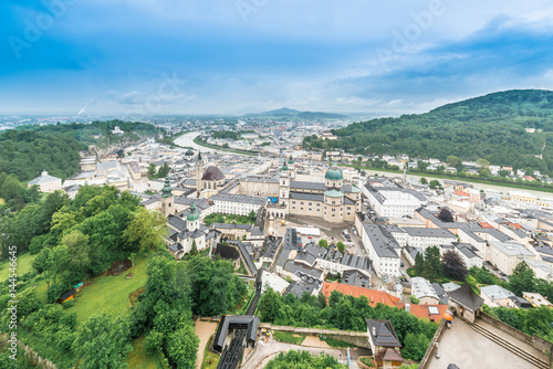 Salzburg as seen from Hohensalzburg Castle, Austria