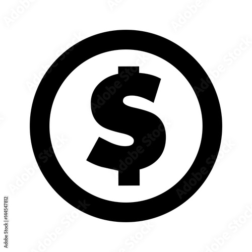 Fototapeta Naklejka Na Ścianę i Meble -  coin money isolated icon vector illustration design