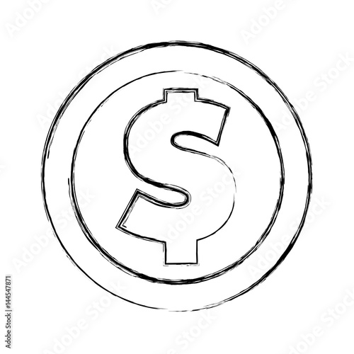 coin money isolated icon vector illustration design