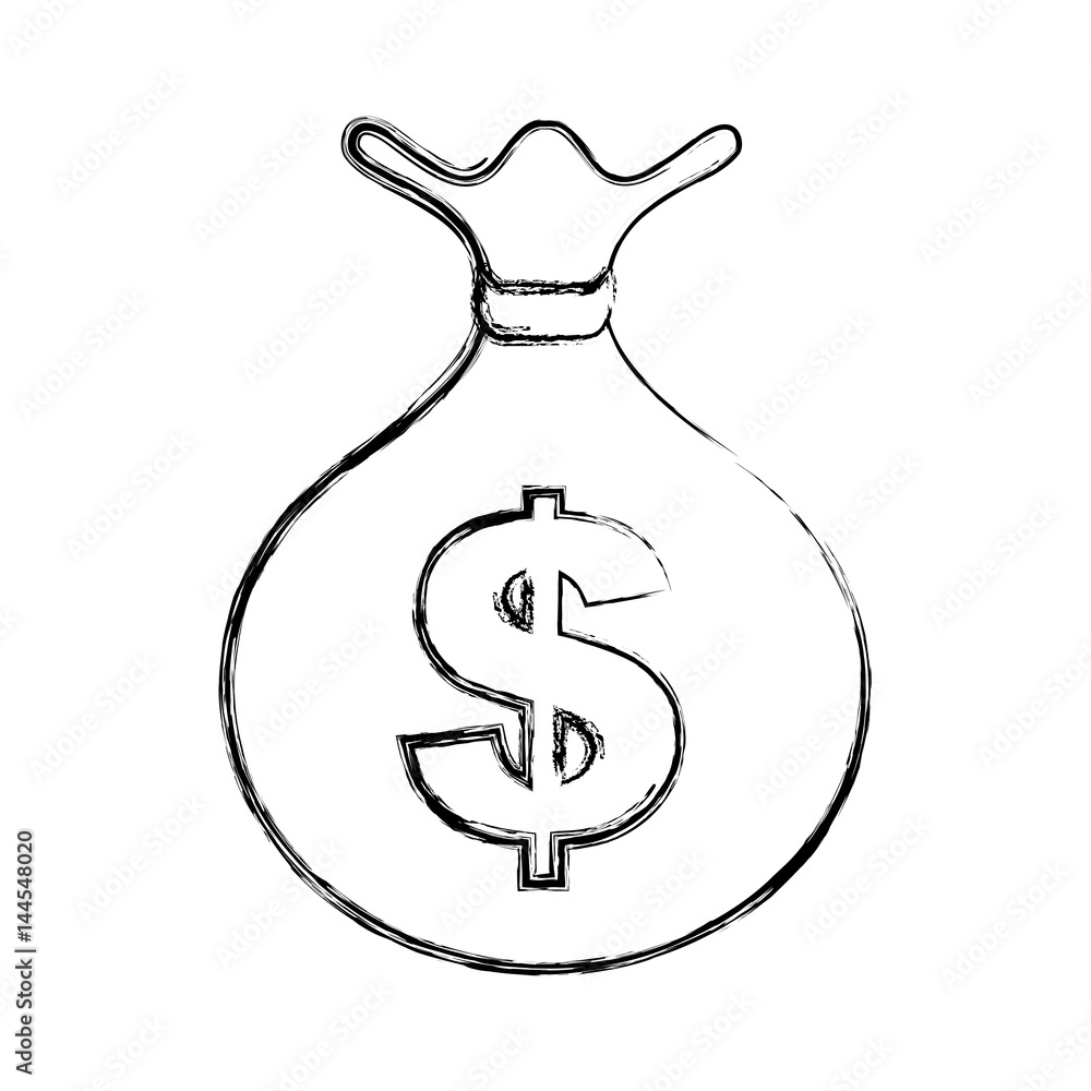 bag money isolated icon vector illustration design bag money isolated icon vector illustration design