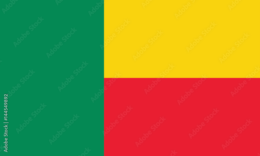 vector flag of benin