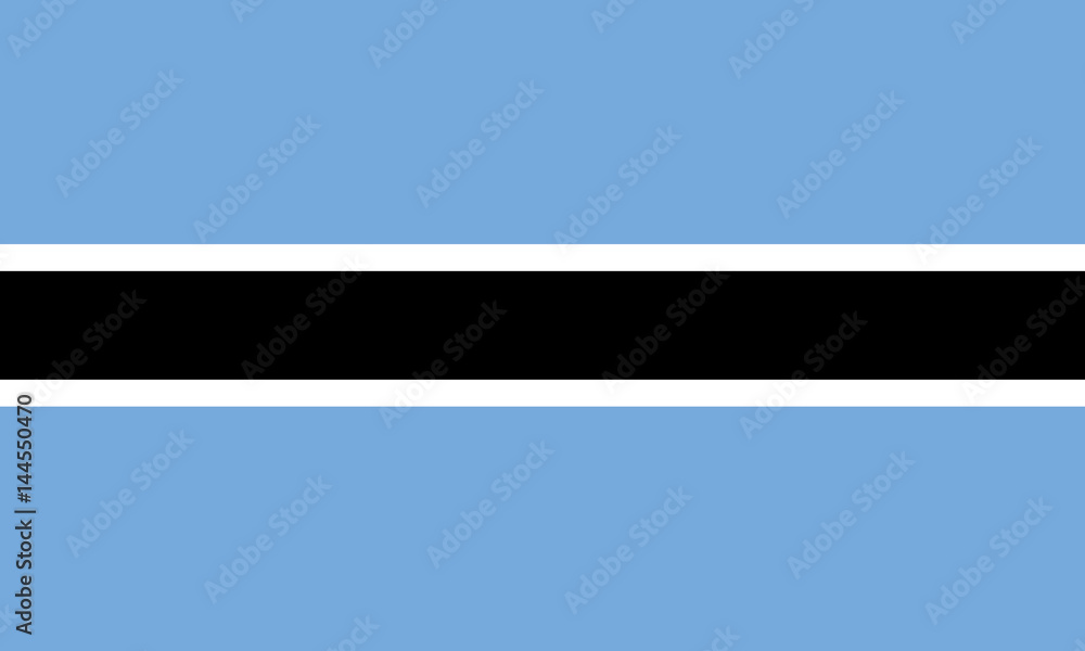vector of botswana flag