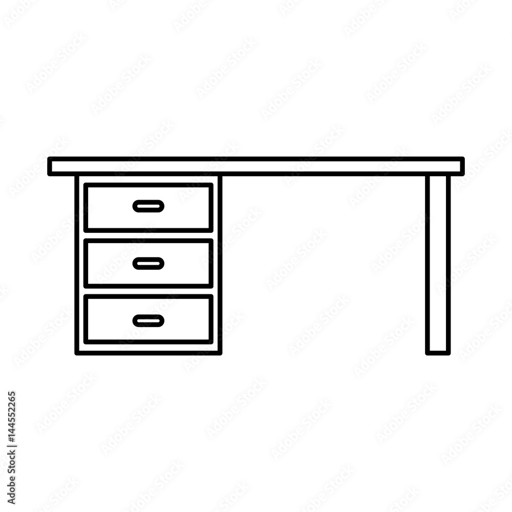 office desk isolated icon vector illustration design office desk isolated icon vector illustration design