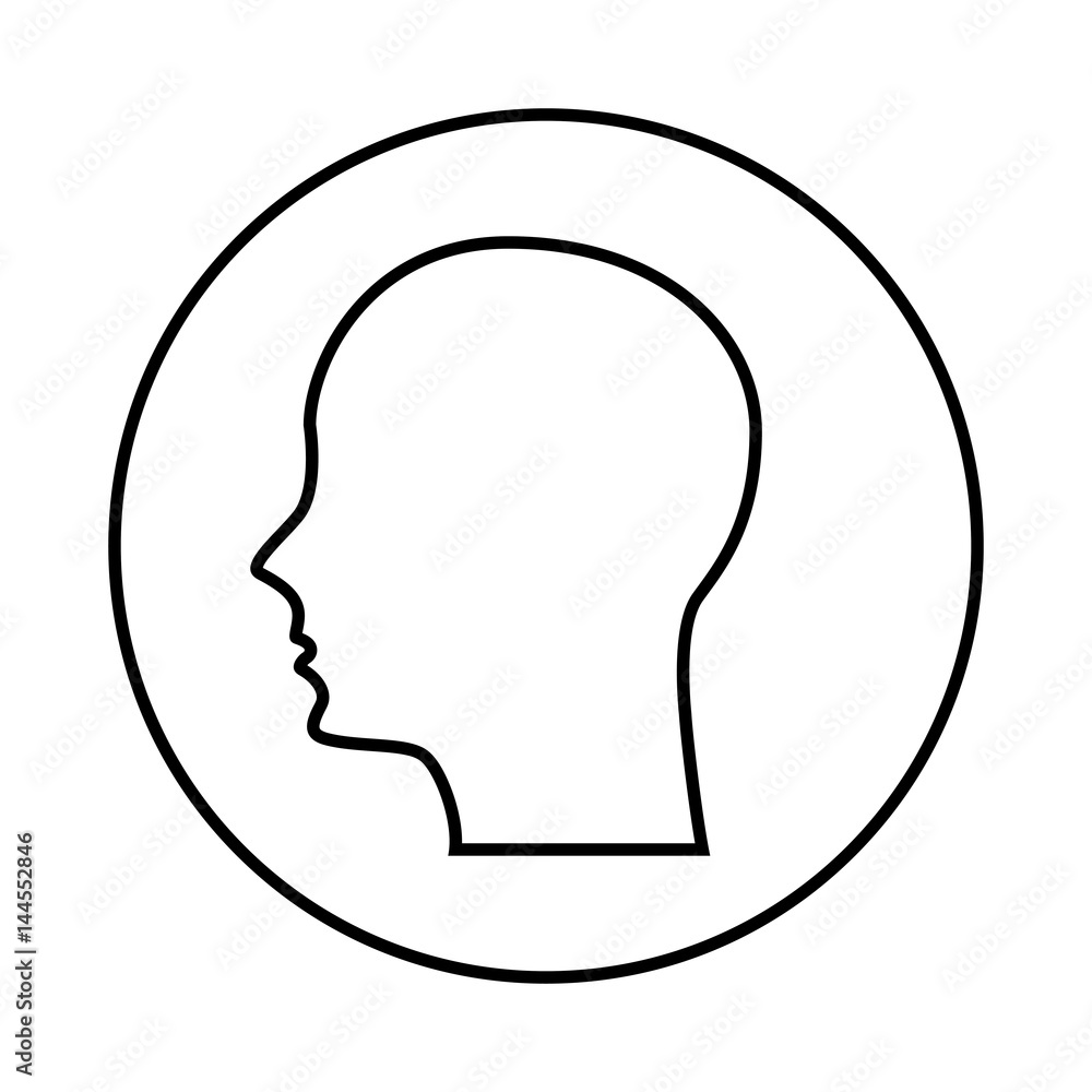 human profile isolated icon vector illustration design human profile isolated icon vector illustration design