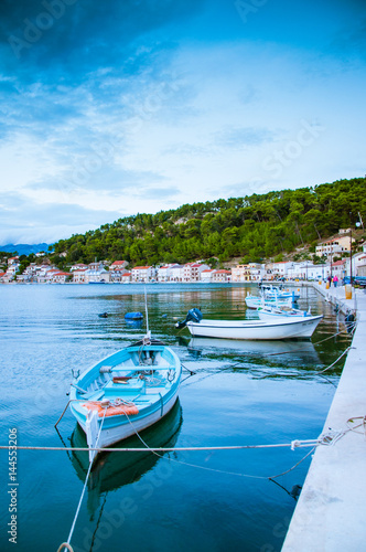  Fishing boats in the charming town of Nivigrad in Croatia
