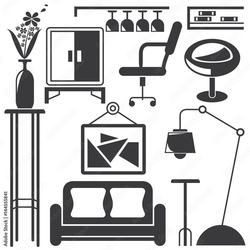 home furniture icons home furniture icons