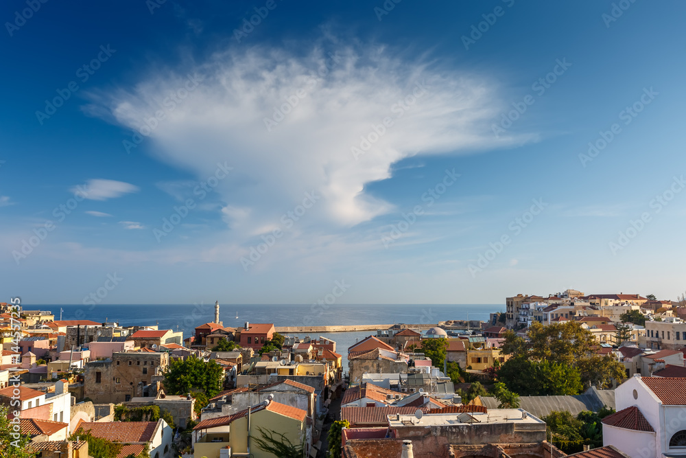 View from the heights of the city of Chania