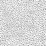 Vector seamless pattern. Hand drawn polka dot texture. Simple structure. Abstract background with many scattered pieces. Black and white design. Illustration for wallpaper, wrapping paper, textile.