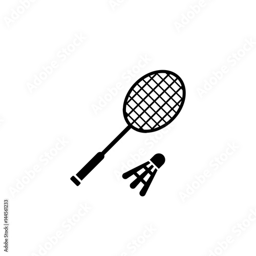 badminton racket with shuttelcock 