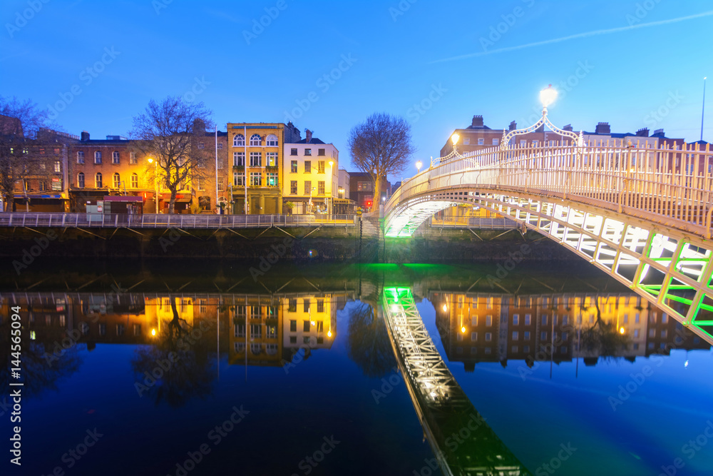 sunrise at Dublin happeny bridge, Ireland
