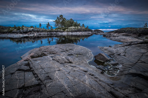 Ladoga lake. Karelia. Islan...