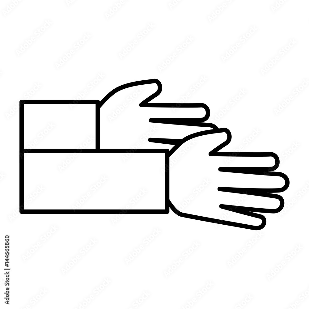 hands human isolated icon hands human isolated icon