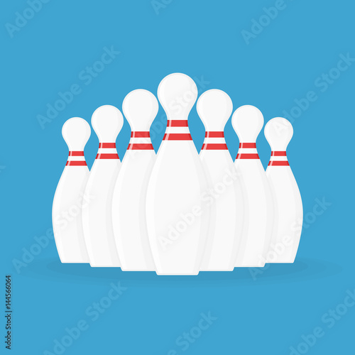 Vector bowling pins.